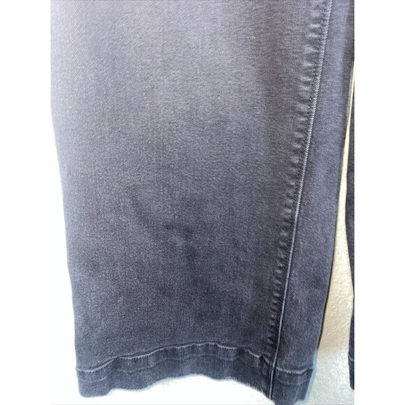 Unpublished jeans black Wide Leg crop 27 Stretch 90s y2k punk goth greta - Picture 2 of 7